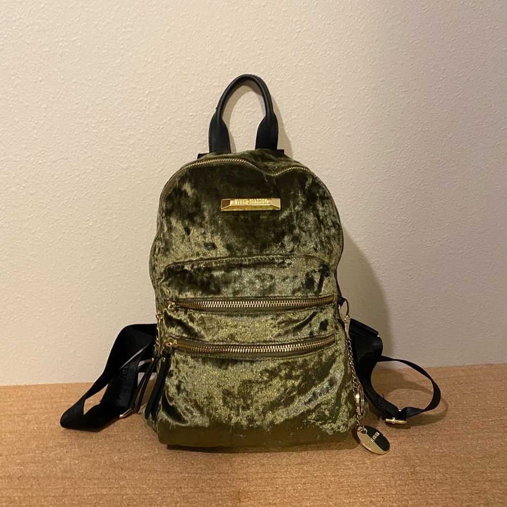 Green Velvet Steve Madden Backpack - Picture 2 of 8